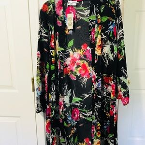 Floral Black Dusters👛👛👛